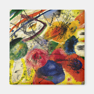 Kandinsky - Schwarze Schlaganfälle Magnet