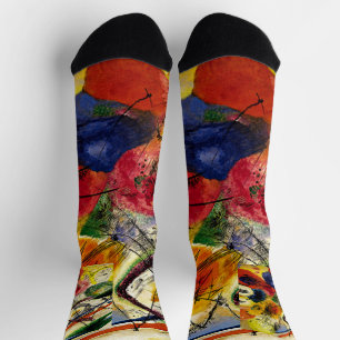 Kandinsky - Schwarze Striche, Socken
