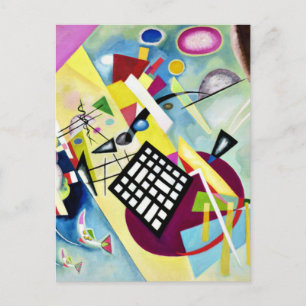 Kandinsky - Schwarzes Gitter Postkarte