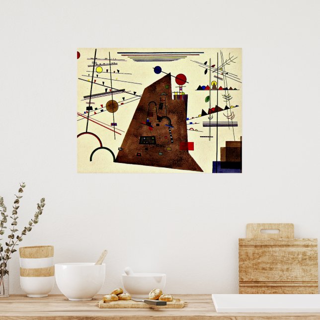 Kandinsky - schwer zwischen Licht Poster (Küche)