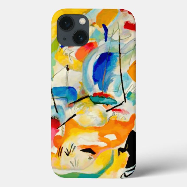 Kandinsky Sea Battle 1913 Case-Mate iPhone Hülle (Rückseite)