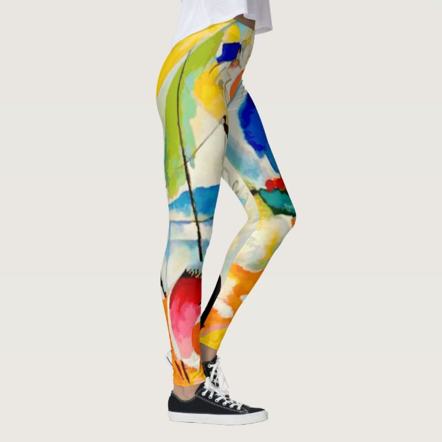 Kandinsky Sea Battle 1913 Leggings (Rechts)