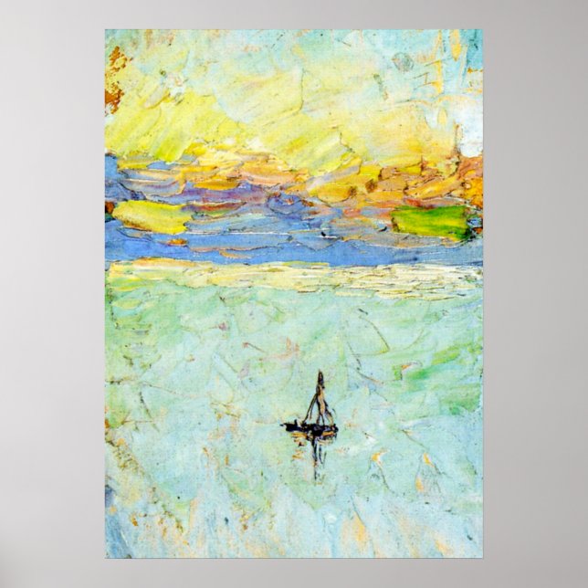 Kandinsky - Segelboot auf See Poster (Vorne)