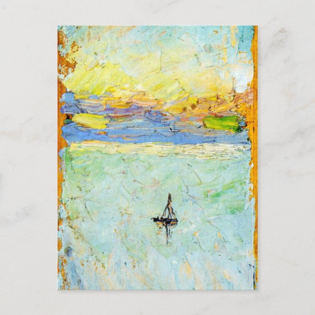 Kandinsky - Segelboot auf See Postkarte (Vorderseite)