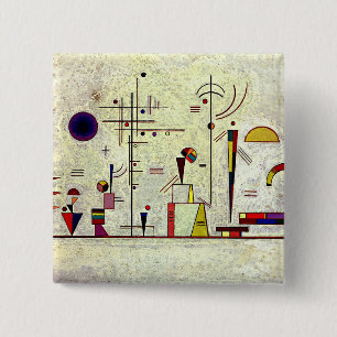 Kandinsky - Serious-Fun, abstrakte Kunst, Button