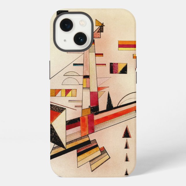 Kandinsky - Sicherlich, abstrakte Kunst, iPhone Hülle (Rückseite)
