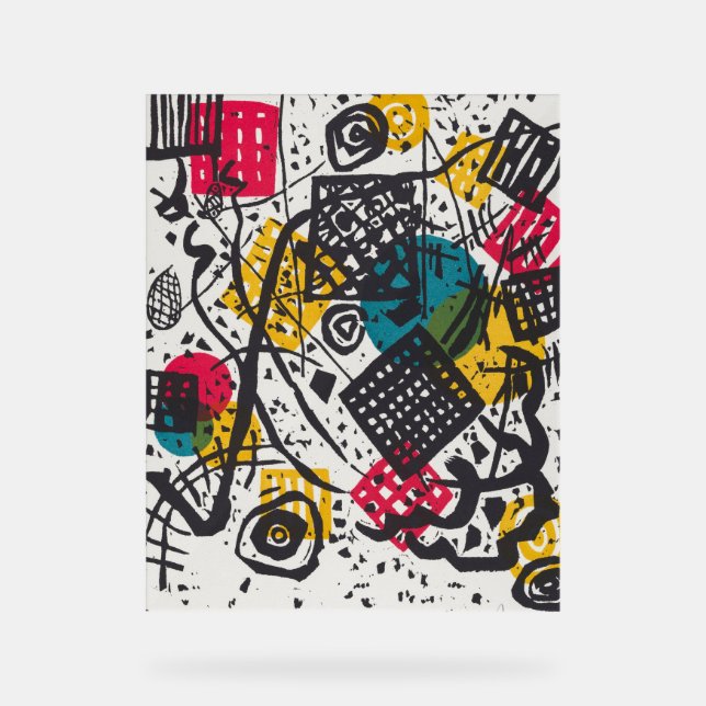 Kandinsky Small Worlds / Abstrakt Classic Acrylschild (Vorderseite)