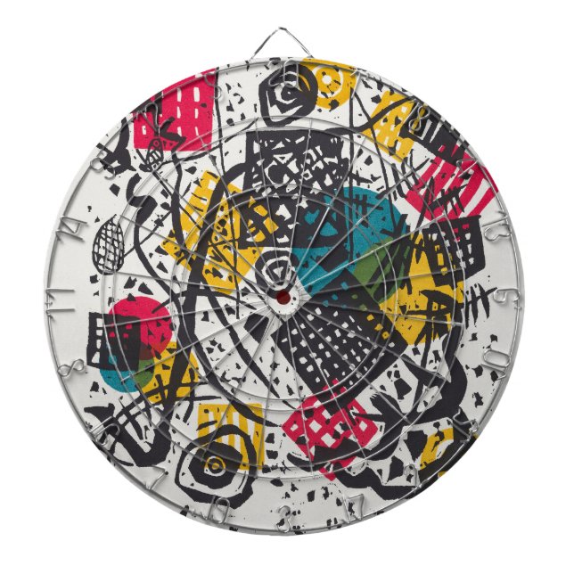 Kandinsky Small Worlds / Abstrakt Classic Dartscheibe (vorne)