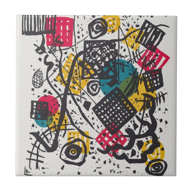 Kandinsky Small Worlds / Abstrakt Classic Fliese (Vorderseite)