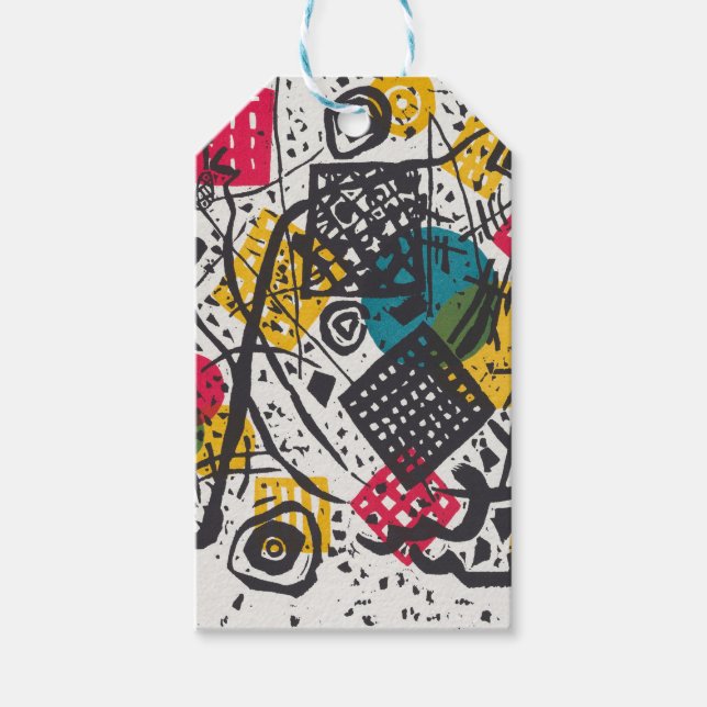 Kandinsky Small Worlds / Abstrakt Classic Geschenkanhänger (Vorderseite)