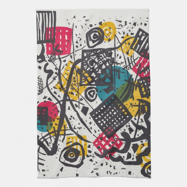 Kandinsky Small Worlds / Abstrakt Classic Geschirrtuch (Vertikal)