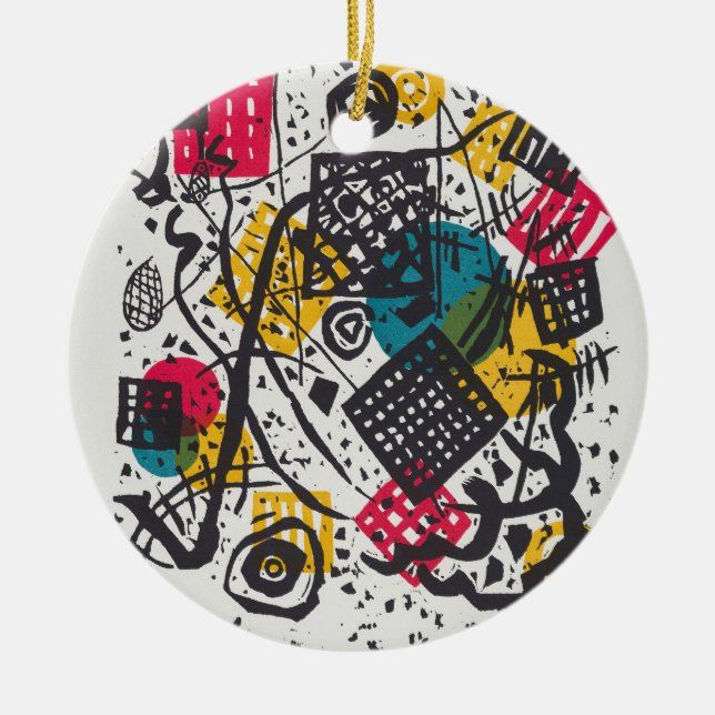 Kandinsky Small Worlds / Abstrakt Classic Keramik Ornament (Vorne)