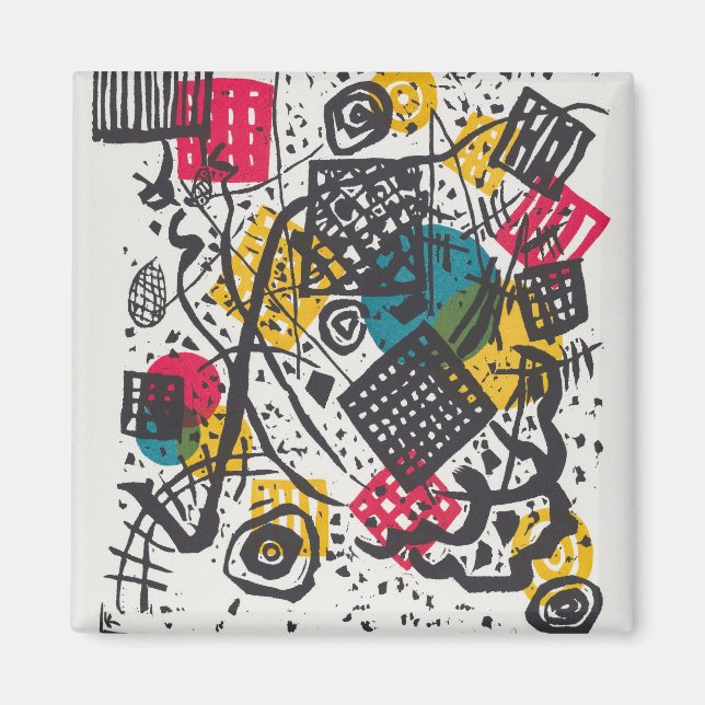 Kandinsky Small Worlds / Abstrakt Classic Magnet (Vorne)