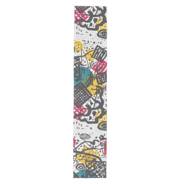 Kandinsky Small Worlds / Abstrakt Classic Mittelgroßer Tischläufer (Vorderseite)
