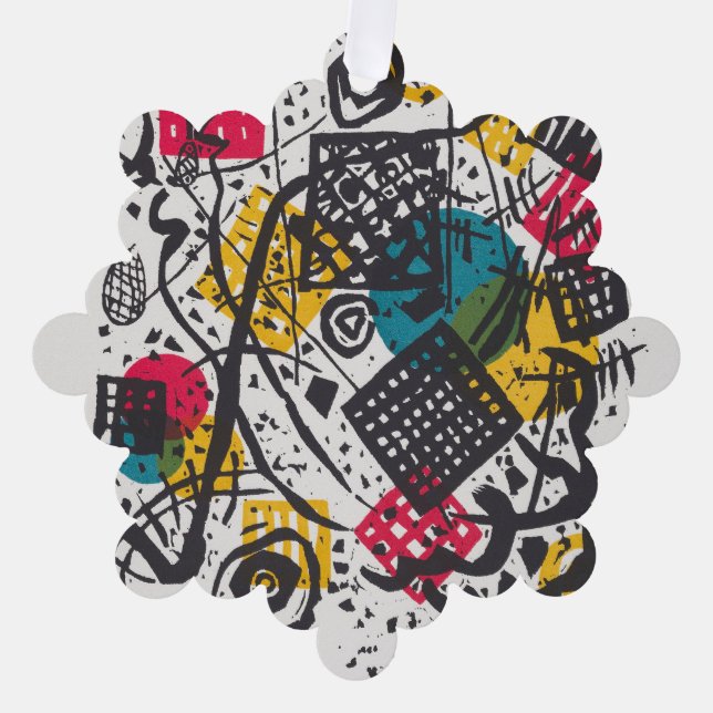Kandinsky Small Worlds / Abstrakt Classic Ornament Karte (Vorderseite)