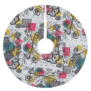 Kandinsky Small Worlds / Abstrakt Classic Polyester Weihnachtsbaumdecke