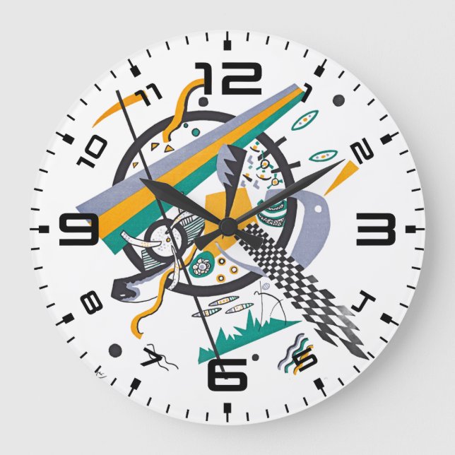 Kandinsky Small Worlds IV Wanduhr (Vorderseite)