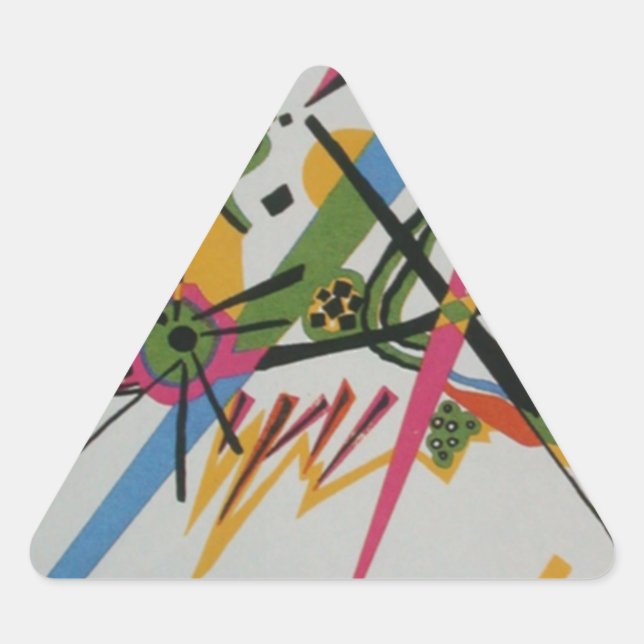 Kandinsky Small Worlds Kleine Welts I Dreieckiger Aufkleber (Vorderseite)