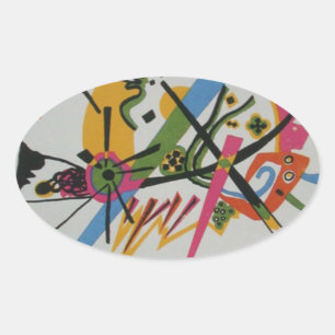 Kandinsky Small Worlds Kleine Welts I Ovaler Aufkleber