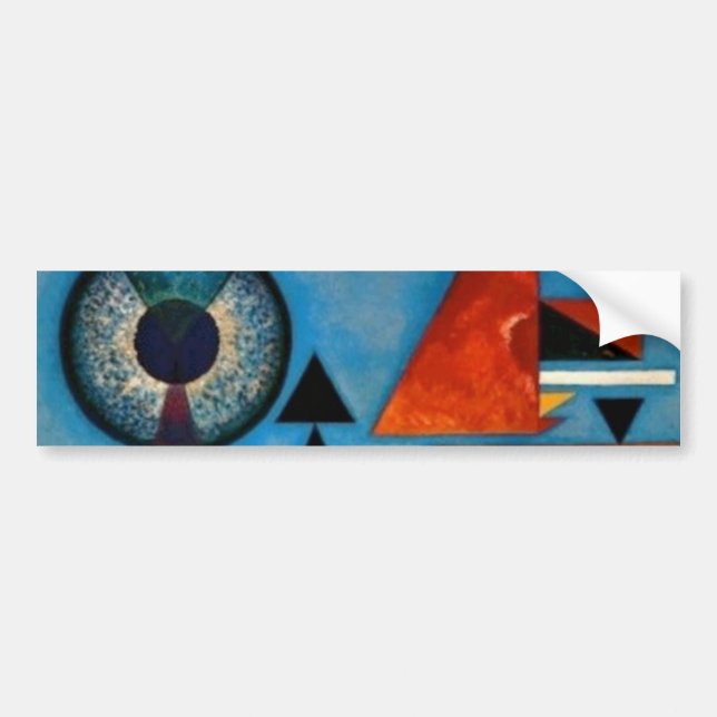 Kandinsky Soft Hard Abstract Autoaufkleber (Vorne)