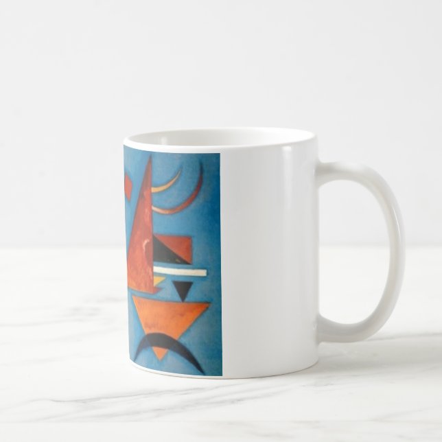 Kandinsky Soft Hard Abstract Kaffeetasse (Rechts)