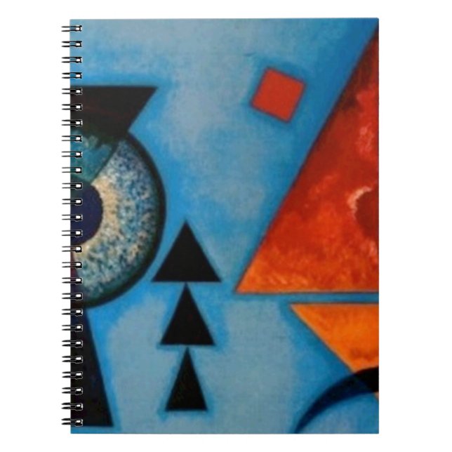 Kandinsky Soft Hard Abstract Notizblock (Vorderseite)