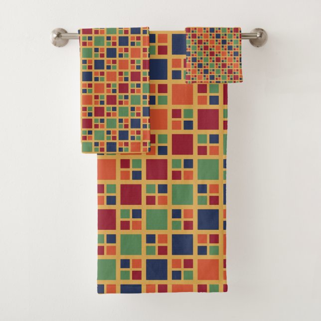 Kandinsky Squares Badhandtuch Set (Insitu)