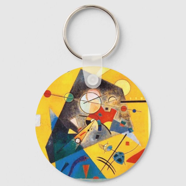 Kandinsky Stille Harmonie Abstrakte Kunst Schlüsselanhänger (Vorderseite)