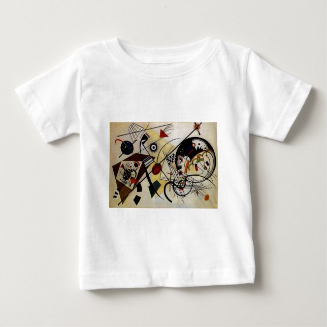 Kandinsky Transverse ungebrochene Linie Baby T-shirt (Vorderseite)