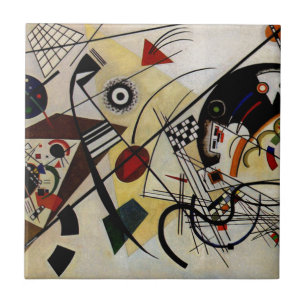 Kandinsky Transverse ungebrochene Linie Fliese