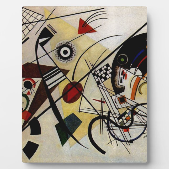 Kandinsky Transverse ungebrochene Linie Fotoplatte (Vorderseite)