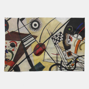 Kandinsky Transverse ungebrochene Linie Geschirrtuch