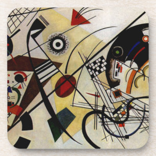 Kandinsky Transverse ungebrochene Linie Getränkeuntersetzer