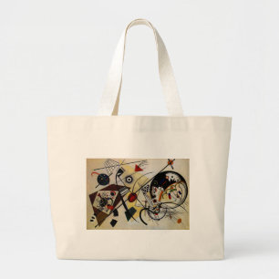 Kandinsky Transverse ungebrochene Linie Jumbo Stoffbeutel