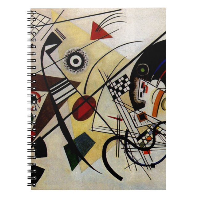 Kandinsky Transverse ungebrochene Linie Notizblock (Vorderseite)