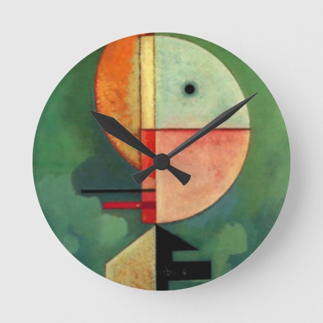 Kandinsky Upward Abstract Painting Runde Wanduhr (Vorderseite)