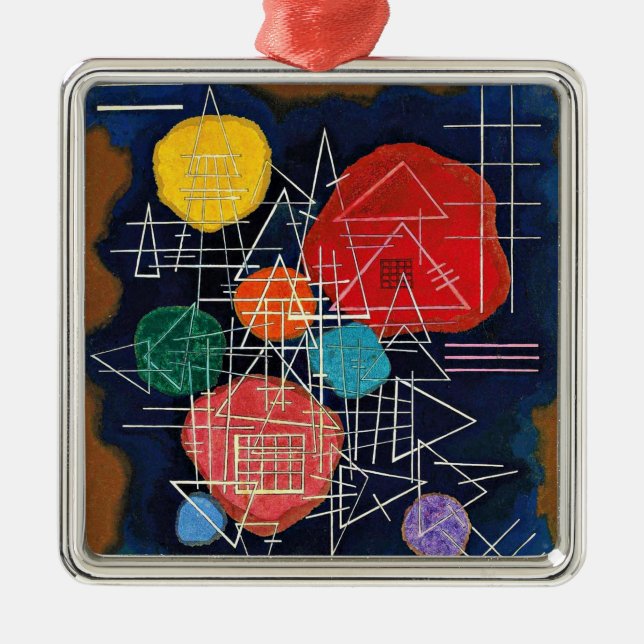 Kandinsky - Veiled Glow Ornament Aus Metall (Vorne)