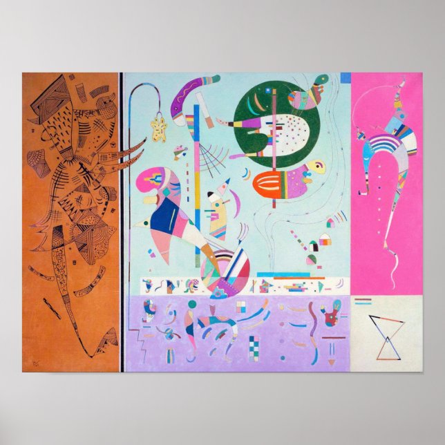 Kandinsky Verschiedene Teile Poster (Vorne)