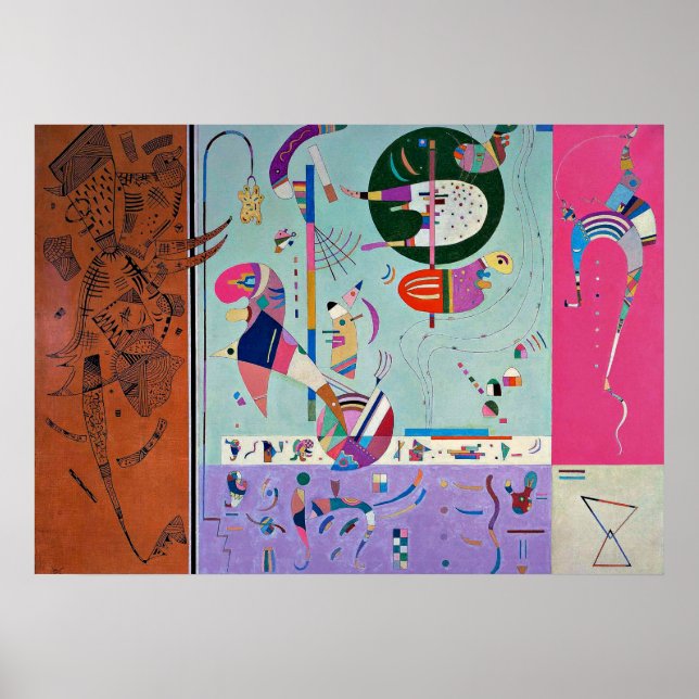 Kandinsky - Verschiedene Teile Poster (Vorne)