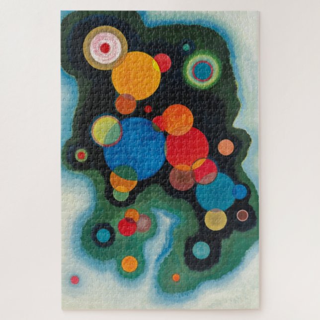 Kandinsky vertieft Impulse Abstraktes Öl auf Leinw (Vertikal)