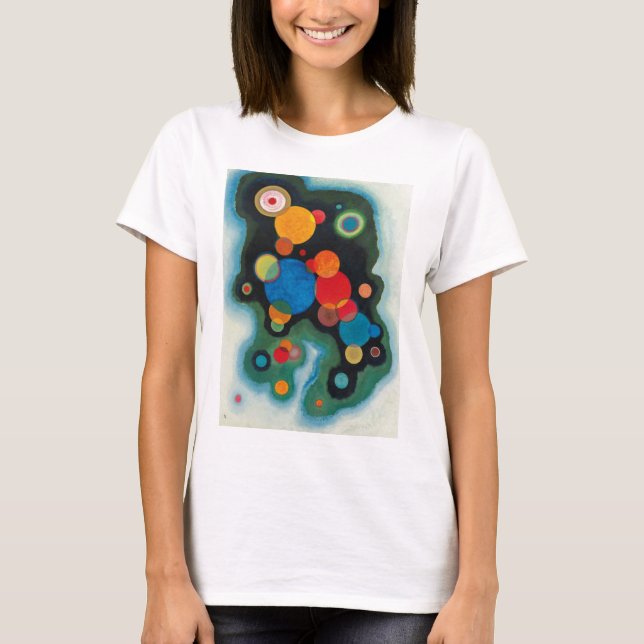 Kandinsky vertieft Impulse Abstraktes Öl auf Leinw T-Shirt (Vorderseite)