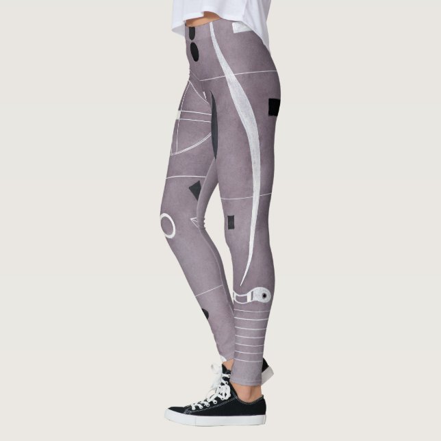 Kandinsky - Vier Teile, abstrakte Kunst, Leggings (Links)