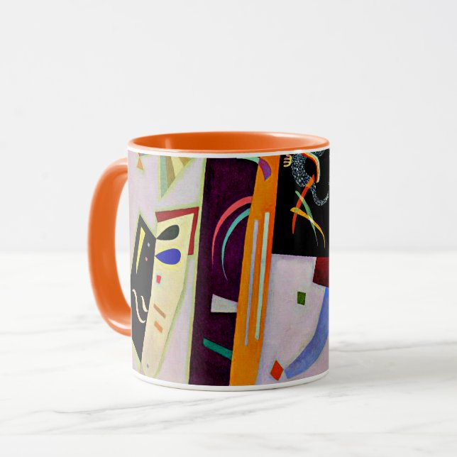 Kandinsky - Violet-Orange, beliebte Kunstwerke, Tasse (Vorderseite Links)