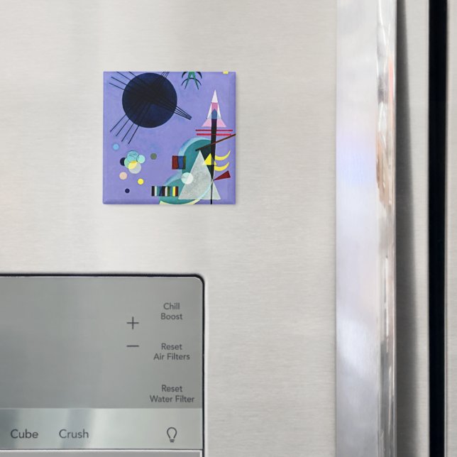 Kandinsky - Violett Grün Magnet (In Situ (Kühlschrank))