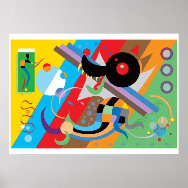 Kandinsky-Welpenposter Poster (Vorne)