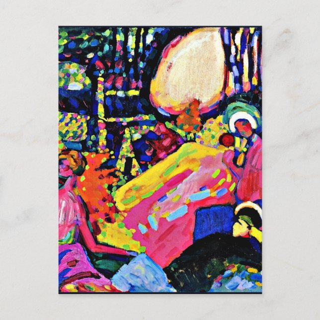 Kandinsky - White Sound, berühmtes Bild, Postkarte (Vorderseite)