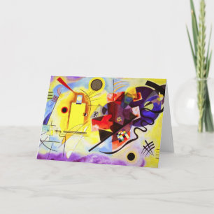 Kandinsky Yellow Blue Grußkarte Karte