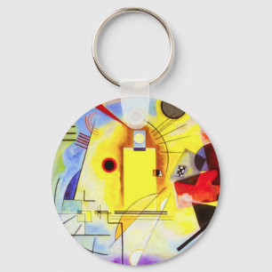 Kandinsky Yellow Blue Key Chain Schlüsselanhänger
