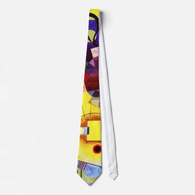 Kandinsky Yellow Blue Krawatte (Vorderseite)