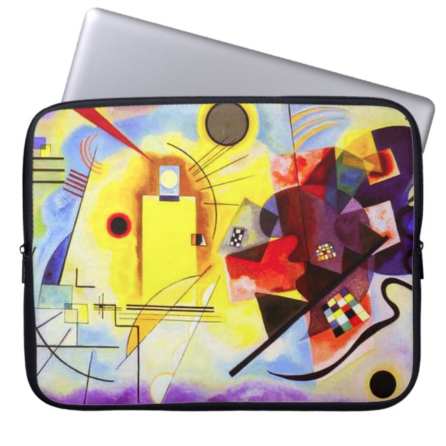 Kandinsky Yellow Blue Laptop Sleeve (Vorderseite)